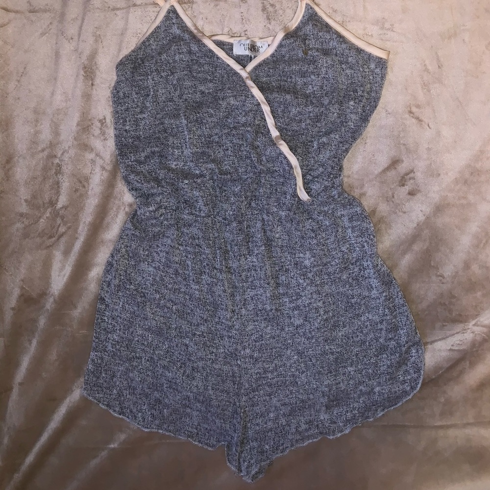 Cozy gray romper